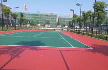 亞強(qiáng)體育施工案例:丙烯酸網(wǎng)籃球場(chǎng),